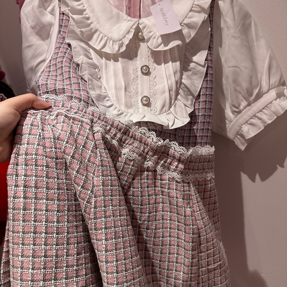 Dear my love jirai kei set up blouse shorts